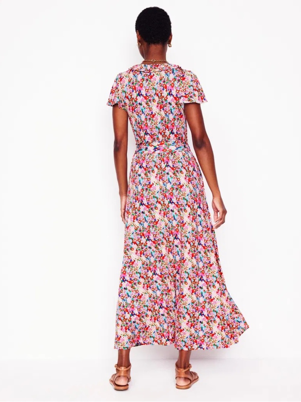 Boden Nicola Jersey Tea Dress Floral - Picture 8 of 8